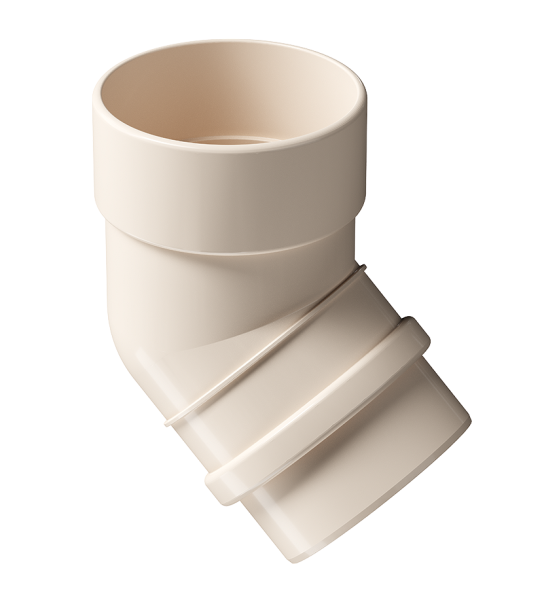 Колено 45˚ Docke Lux ПВХ Латте купить в Камышине
