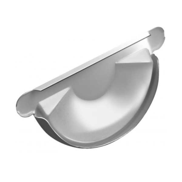 Водосток Grand Line 125x90 – Заглушка желоба RAL 9003 купить в Камышине