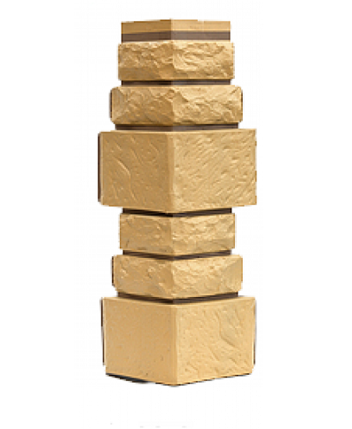 Угол T-Сайдинг-Дикий Камень Желтый купить в Камышине