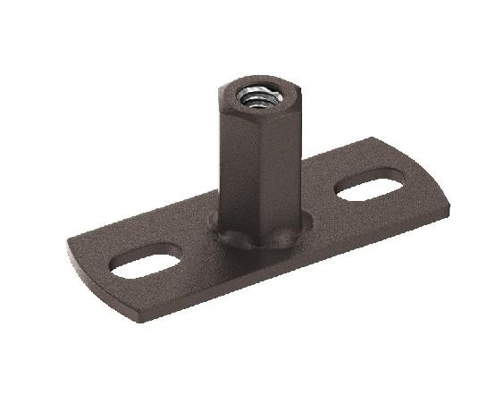 Водосток Aquasistem, Система 125x90 - Держатель для хомута под метиза RR 32 Тёмно-коричневый matt купить в Камышине