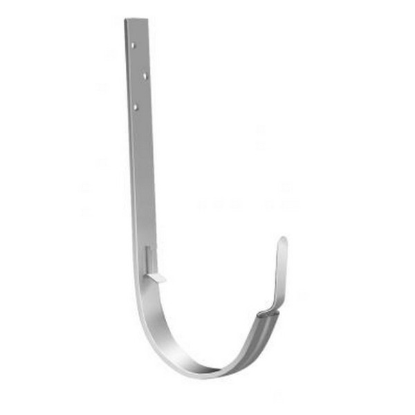 Водосток Grand Line 125x90 – Кронштейн длинный RAL 9003 купить в Камышине