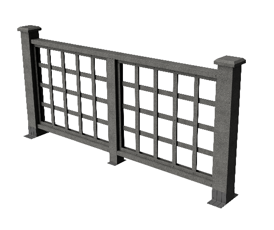 Ограждения декоративное ДПК GRINDERDECO Дувр серый базальт купить в Камышине