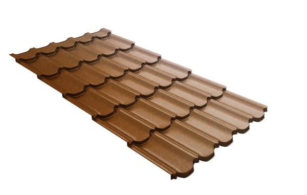 Металлочерепица квинта плюс с 3D резом 0,5 Quarzit Cuprum Steel купить в Камышине