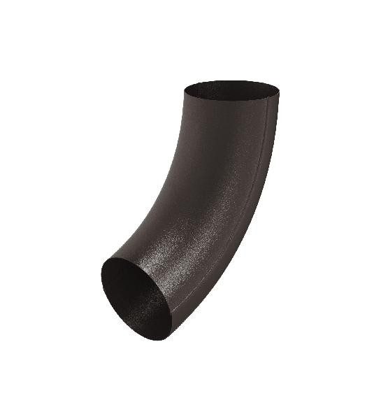 Водосток Aquasistem, Система 125x90 - Колено трубы RR 32 Тёмно-коричневый matt купить в Камышине