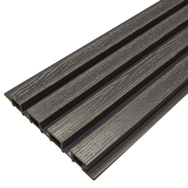 Фасадная доска из ДПК Faynag Wood Рейка Мокрый Асфальт купить в Камышине