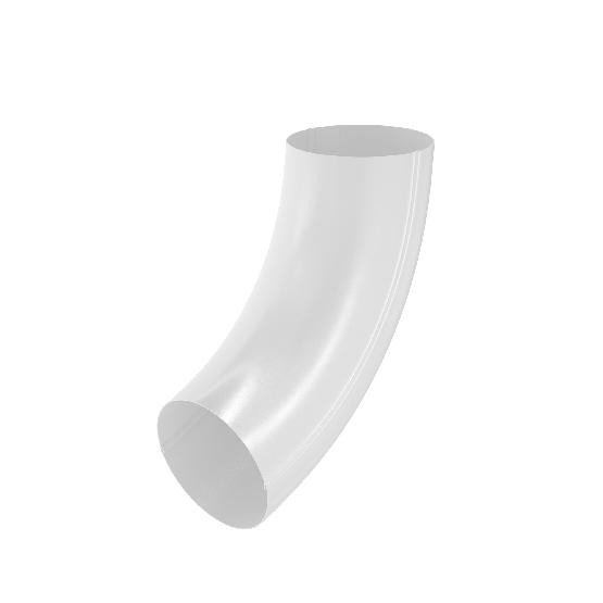 Водосток Aquasistem, система 125x90 - Колено трубы RAL 9003 Белый купить в Камышине