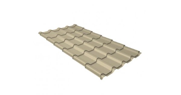 Металлочерепица камея 0,5 Satin RAL 1015 светлая слоновая кость купить в Камышине