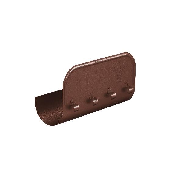 Водосток Aquasistem, Система 125x90 - Ограничитель перелива прямой RAL 8017 Коричневый matt купить в Камышине