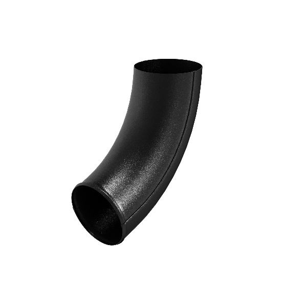 Водосток Aquasistem, система 125x90 - Отвод трубы RAL 9005 Чёрный купить в Камышине