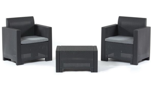 Комплект мебели Set Nebraska Terrace (2 кресла и кофейный столик) Венге купить в Камышине