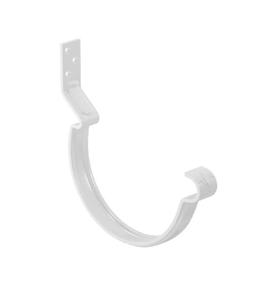 Водосток Aquasistem, система 125x90 - Крюк крепления желоба короткий RAL 9003 Белый купить в Камышине