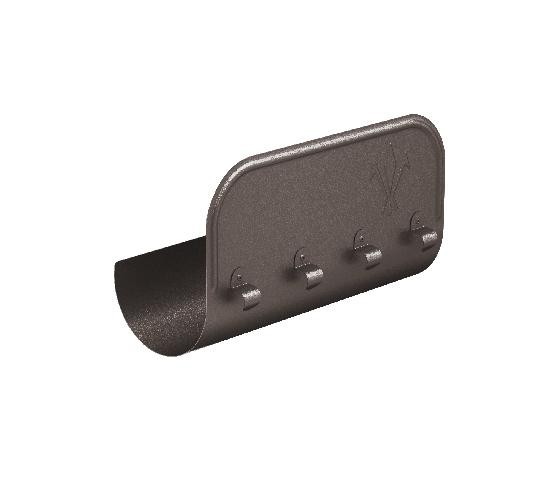 Водосток Aquasistem, Система 125x90 - Ограничитель перелива прямой RR 32 Тёмно-коричневый matt купить в Камышине