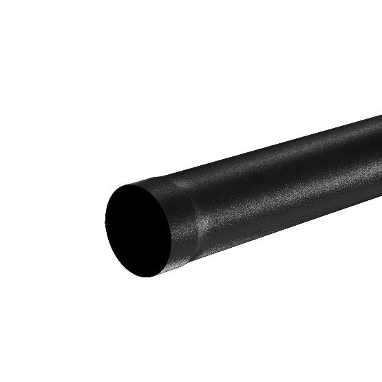 Водосток Aquasistem, система 125x90 - Труба водосточная 1.00м RAL 9005 Чёрный купить в Камышине