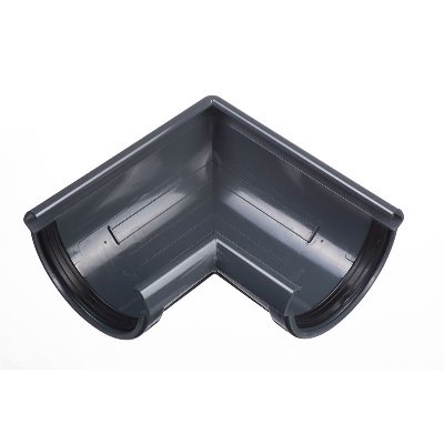 Угол желоба универсальный 90° Docke Lux ПВХ - Графит купить в Камышине