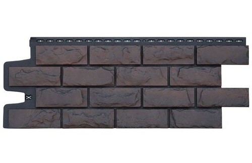 Фасадные панели Grand Line Колотый Камень Трюфель, Шов черный купить в Камышине