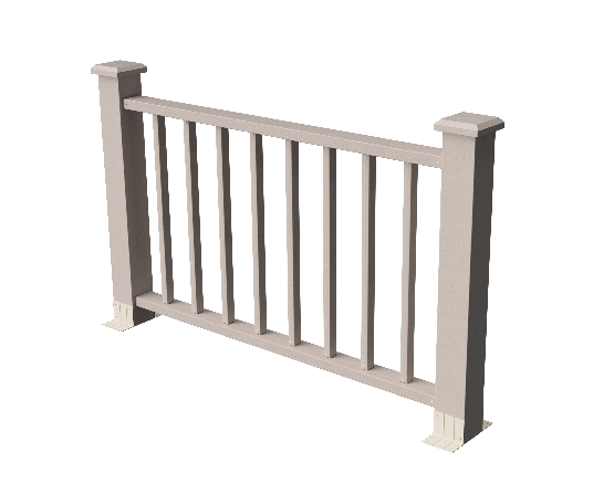 Ограждения декоративное ДПК GRINDERDECO Альма 1500 со скрытым крепежом выбеленый дуб купить в Камышине