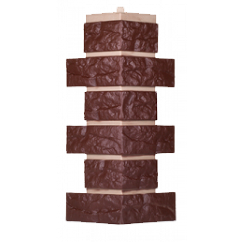 Угол T-Сайдинг-Кирпич Лондон Брик Коричневый купить в Камышине