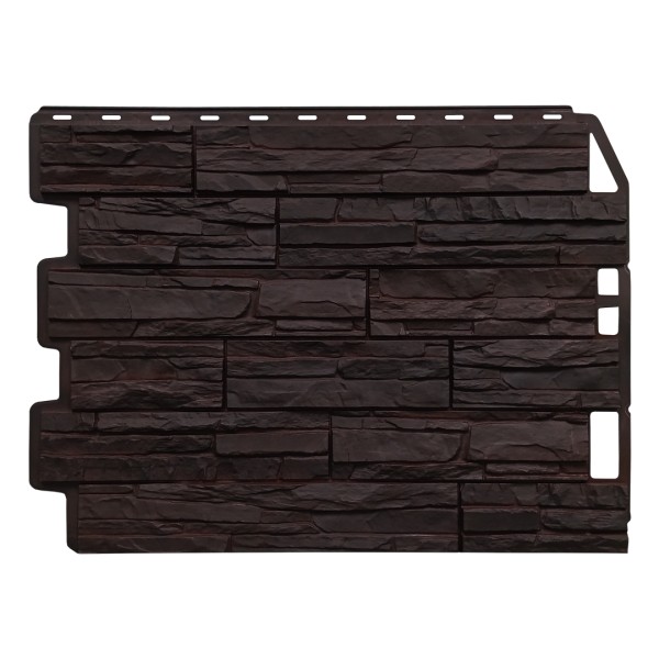 Фасадная панель FineBer, Скол - Тёмно коричневый купить в Камышине