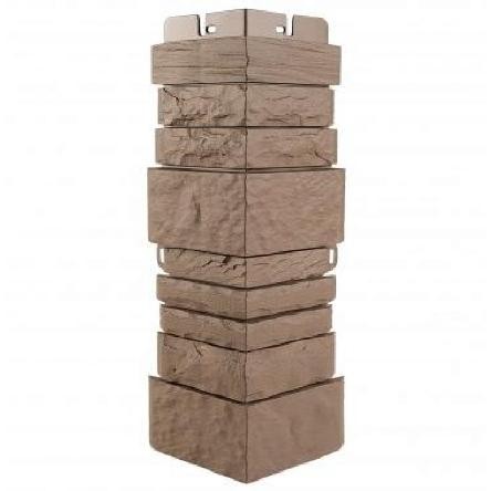 Угол наружный Альта-Профиль Скалистый камень ЭКО Терракотовый купить в Камышине