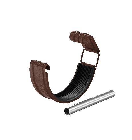 Водосток Aquasistem, Система 125x90 - Соединитель желоба с резиновым уплотнителем RAL 8017 Коричневый matt купить в Камышине