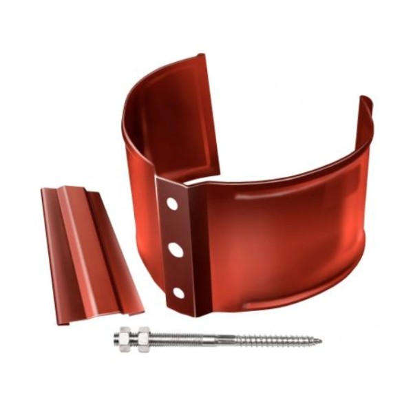 Водосток Grand Line 125x90 – Хомут трубы (на кирпич) RAL 8004 купить в Камышине