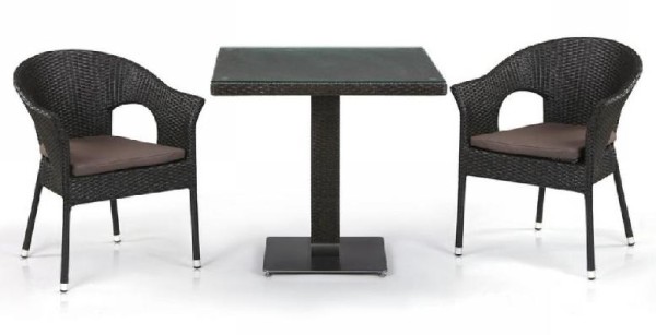 Комплект плетеной мебели AFINA из иск. ротанга T605SWT/Y79A-W53 Brown 2Pcs купить в Камышине