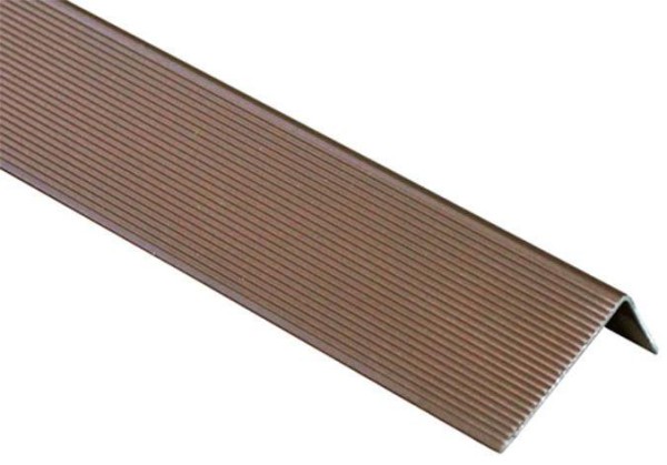 Угол завершающий алюминиевый KRONEX 51,5x30x3000 мм. коричневый купить в Камышине