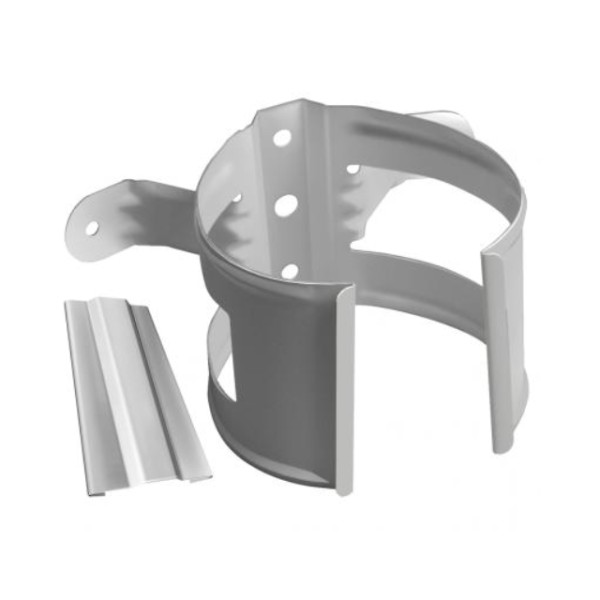 Водосток Grand Line 125x90 – Хомут трубы (на дерево) RAL 9003 купить в Камышине