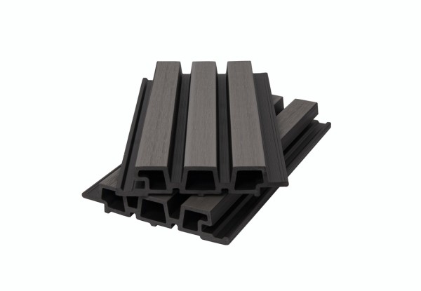 Фасадная панель брусковая двухцветная co-extrusion, grey dark купить в Камышине