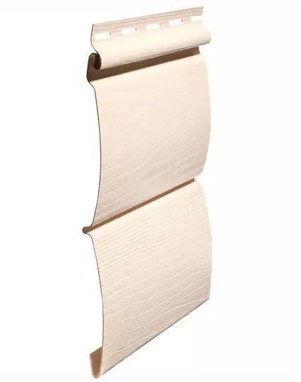 Виниловый сайдинг fineber (файнбер) - серия blockhouse (блокхаус) "бревно", слоновая кость купить в Камышине