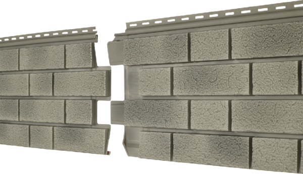 Фасадная панель Ю-пласт Стоун Хаус S-Lock Клинкер Балтик холодный цемент купить в Камышине