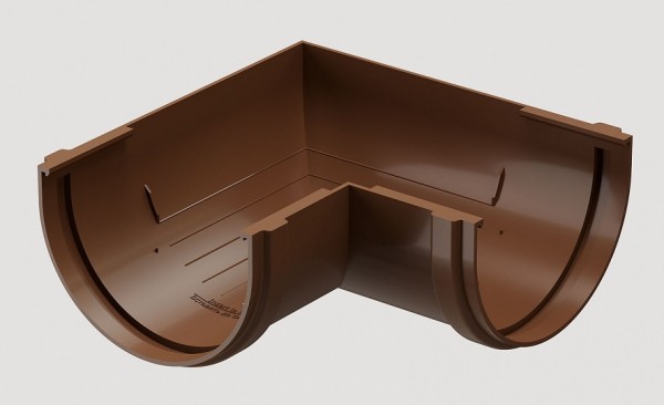 Угловой элемент 90˚ПВХ Docke STANDART Светло-коричневый купить в Камышине