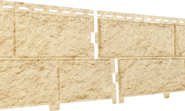 Фасадная панель Ю-Пласт Стоун-хаус камень золотистый (двойной замок) купить в Камышине