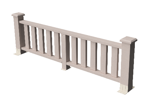 Ограждения декоративное ДПК GRINDERDECO Эрес выбеленый дуб купить в Камышине