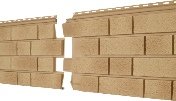 Фасадная панель Ю-пласт Стоун Хаус S-Lock Клинкер Балтик светлая медь купить в Камышине