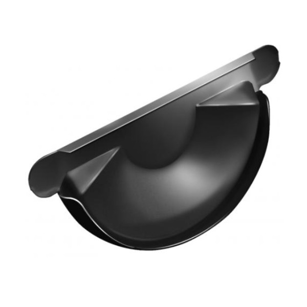 Водосток Grand Line 125x90 – Заглушка желоба RAL 9005 купить в Камышине