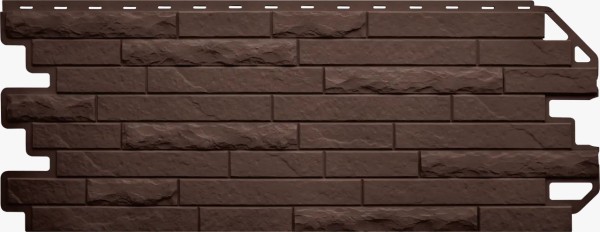 Фасадная панель Цокольный сайдинг Альта-профиль Кирпич-Антик ЭКО Коричневый купить в Камышине