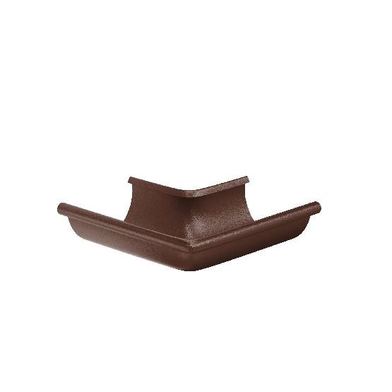 Водосток Aquasistem, Система 125x90 - Угол желоба, наружный 90° RAL 8017 Коричневый matt купить в Камышине