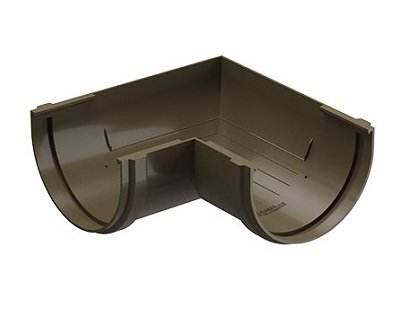 Угол желоба 90˚ Docke Premium ПВХ - Каштан купить в Камышине