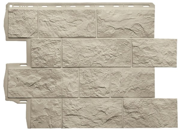 Фасадная панель Альта-Профиль Туф ЭКО Кремовый купить в Камышине