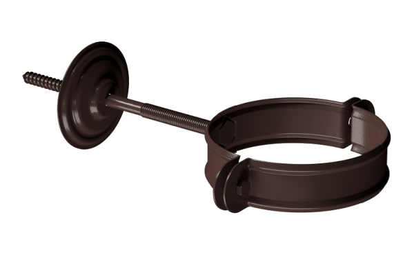 Хомут трубы D90 Döcke STAL PREMIUM Шоколад, (RAL 8019) купить в Камышине