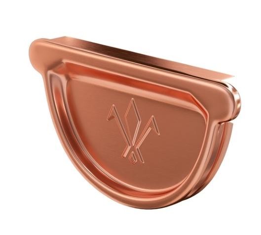 Водосток Aquasistem, система 150/100 - Заглушка желоба универсальная медная купить в Камышине