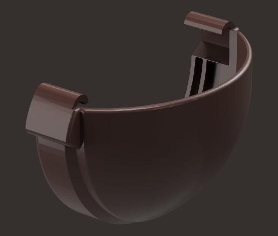 Заглушка желоба Docke Lux ПВХ - Шоколад купить в Камышине