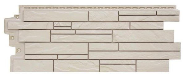 Фасадная панель Grand Line Скала Стандарт молочный купить в Камышине