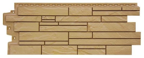 Фасадная панель Grand Line Скала Стандарт песочная купить в Камышине