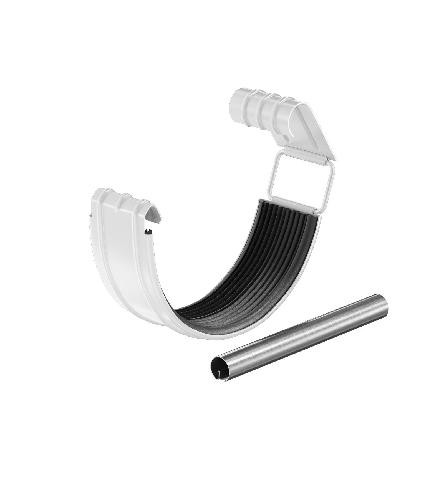 Водосток Aquasistem, система 150/100 - Соединитель желоба с резиновым уплотнителем RAL 9003 Белый купить в Камышине