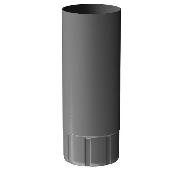 Труба водосточная 1 м D90 Döcke STAL PREMIUM Графит, (RAL 7024) купить в Камышине