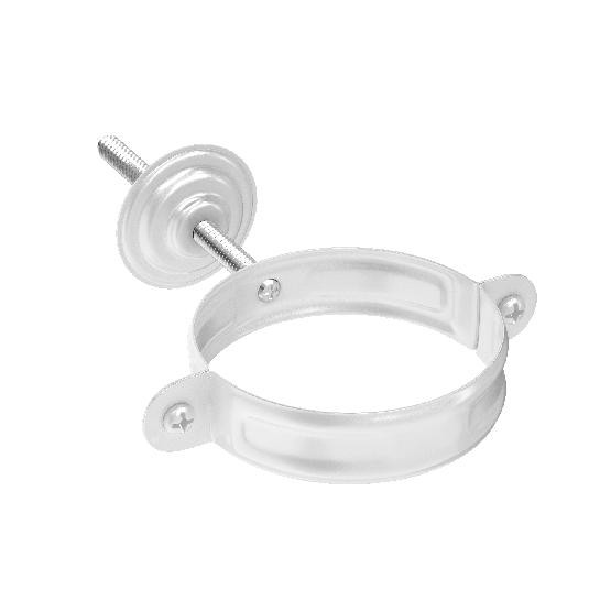 Водосток Aquasistem, система 125x90 - Комплект крепления трубы RR 20 Белый купить в Камышине