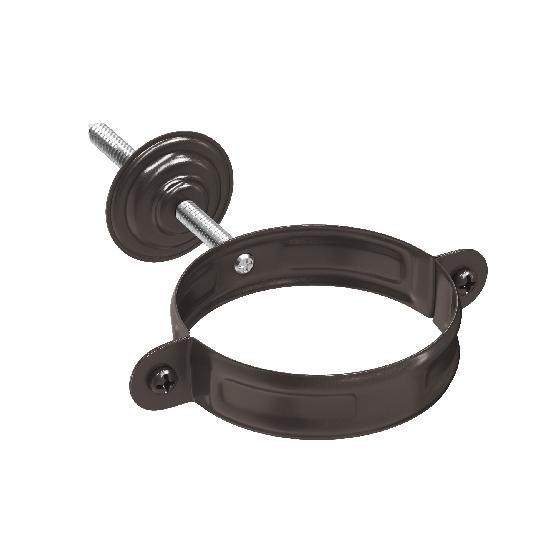 Водосток Aquasistem, система 150/100 - Комплект крепления трубы RR 32 Тёмно Коричневый купить в Камышине