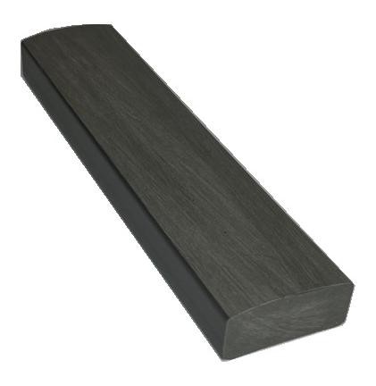 Лавочный брус Ecodecking Некст полнотелый брашированный 70х35 графит (под заказ) купить в Камышине